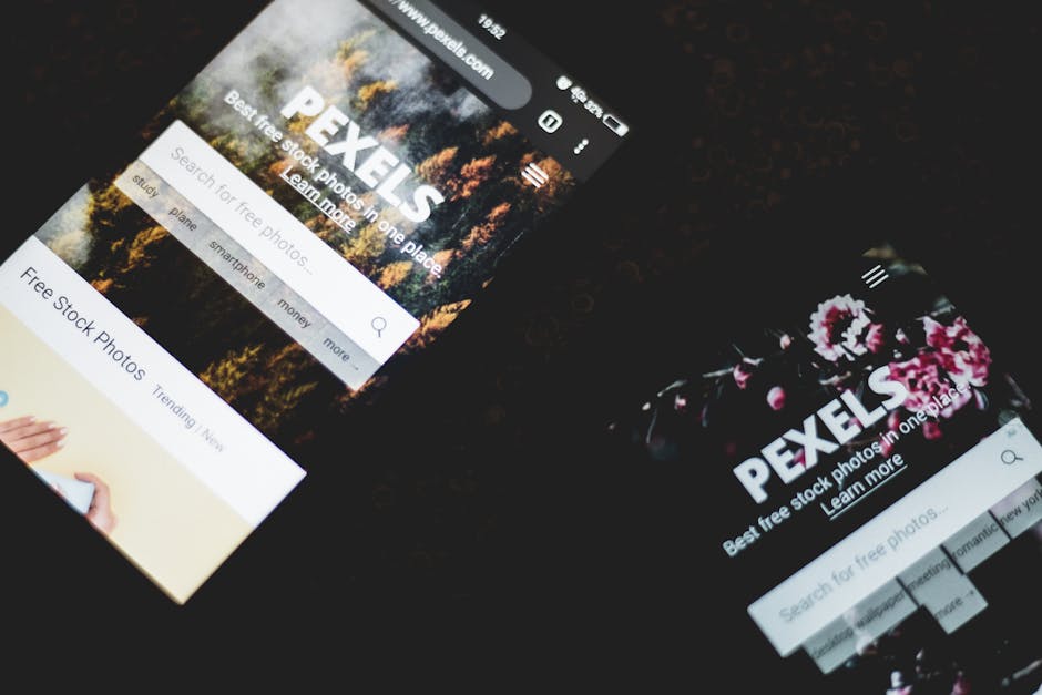 Sitio web en dispositivo movil